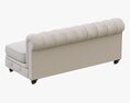 Restoration Hardware Kensington Upholstered Armless Sofa Modello 3D