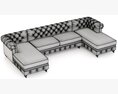 Restoration Hardware Kensington Upholstered U-Chaise Sectional 3Dモデル