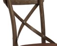 Restoration Hardware Madeleine Leather Side Chair 3Dモデル