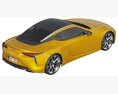 Lexus LC 500 2023 3D-Modell Draufsicht