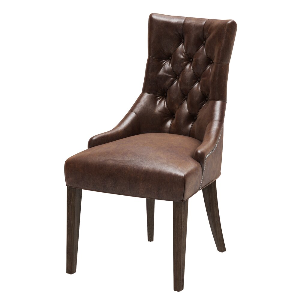 Restoration Hardware Martine Tufted Leather Armchair 3D-Modell
