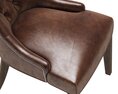 Restoration Hardware Martine Tufted Leather Armchair 3D модель