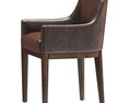 Restoration Hardware Morgan Curved-Back Track Leather Armchair 3D-Modell