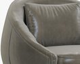 Restoration Hardware Oberon Leather Swivel Chair 3d model