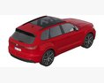 Volkswagen Touareg 2024 3D模型 顶视图