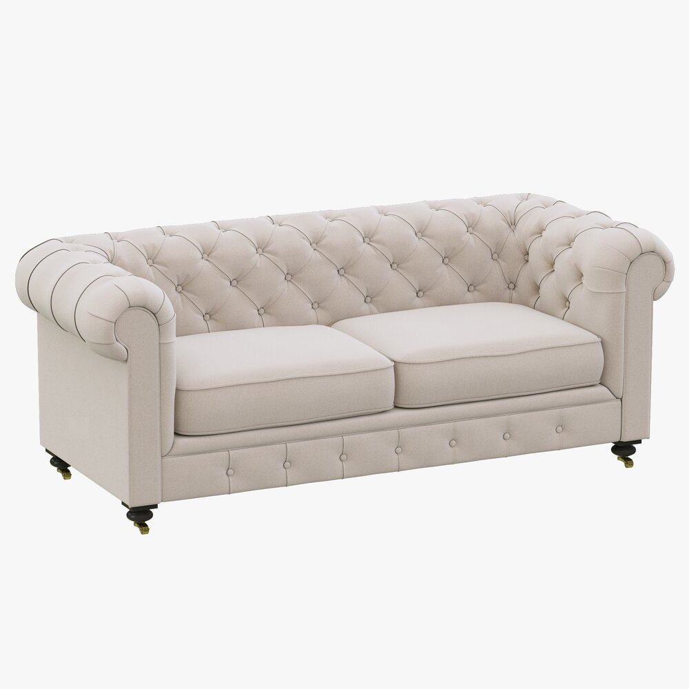 Restoration Hardware Petite Kensington Upholstered Sofa 3d model