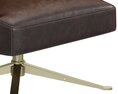 Restoration Hardware Porter Leather Swivel Chair Modelo 3d