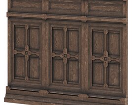 Wood Wall Panel 3Dモデル