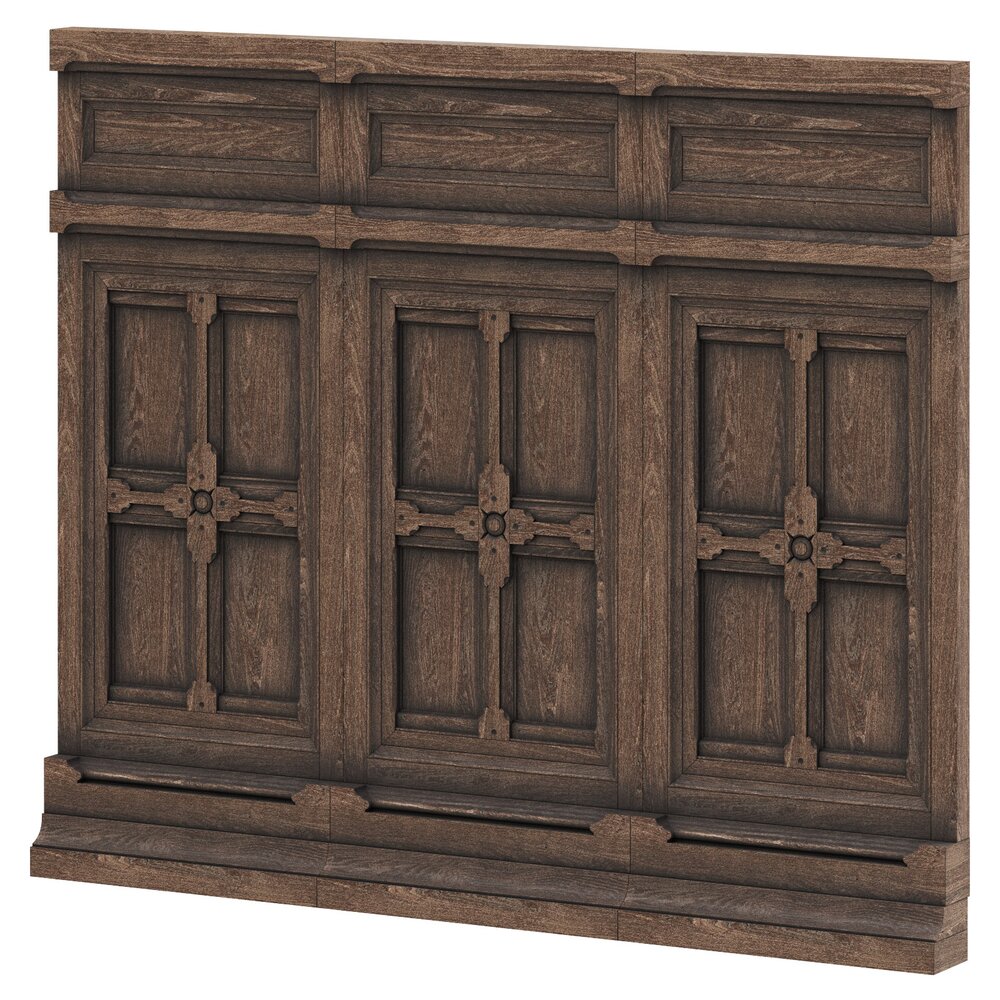 Wood Wall Panel 3D 모델 