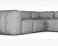 Restoration Hardware Preconfigured Fulham U-Sofa Sectional 3D модель