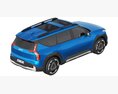 Kia EV9 GT-Line 3D 모델  top view