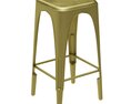 Restoration Hardware Remy Backless Stool 3Dモデル