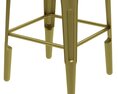 Restoration Hardware Remy Backless Stool 3Dモデル