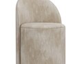 Restoration Hardware Reynaux Slope Leather Dining Chair 3Dモデル