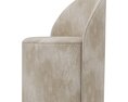 Restoration Hardware Reynaux Slope Leather Dining Chair 3d model