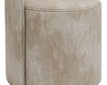 Restoration Hardware Reynaux Slope Leather Dining Chair 3d model
