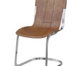Restoration Hardware Rizzo Leather Side Chair Modello 3D