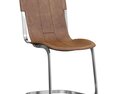 Restoration Hardware Rizzo Leather Side Chair 3D 모델 