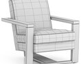 Restoration Hardware Roger Leather Chair 3D модель