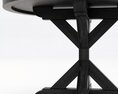 Restoration Hardware Salvaged Wood X Base Dining Table 3D 모델 