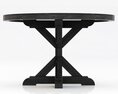 Restoration Hardware Salvaged Wood X Base Dining Table 3Dモデル