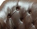 Restoration Hardware Sandringham Leather Club Chair 3D 모델 