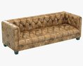 Restoration Hardware Savoy Leather Sofa 3D модель
