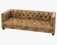 Restoration Hardware Savoy Leather Sofa 3D модель