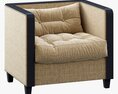 Restoration Hardware Shelter Arm Upholstered Chair 3Dモデル