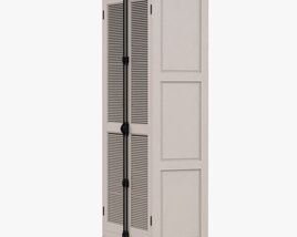 Restoration Hardware Shutter Double-Door Cabinet 3D model