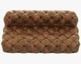 Restoration Hardware Soho Tufted Leather Armless Sofa 3D 모델 