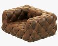 Restoration Hardware Soho Tufted Leather Chair 3D 모델 