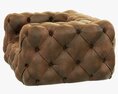 Restoration Hardware Soho Tufted Leather Chair 3D 모델 