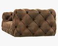 Restoration Hardware Soho Tufted Leather Sofa 3D 모델 