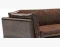 Restoration Hardware Sorensen Leather Sofa Modelo 3D