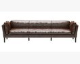 Restoration Hardware Sorensen Leather Sofa 3D 모델 