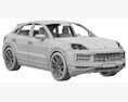 Porsche Cayenne E-Hybrid Coupe 2024 Modelo 3d assentos