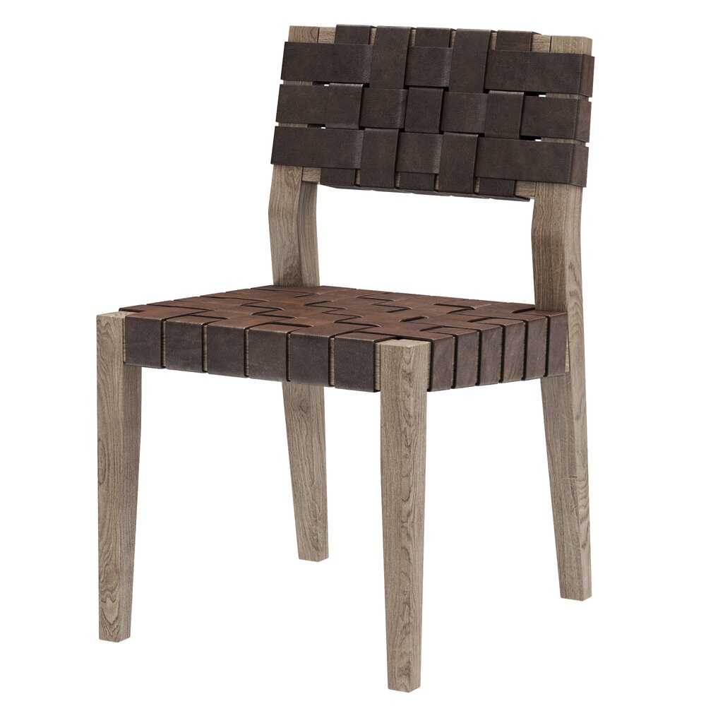Restoration Hardware Vero Leather Side Chair Modelo 3D