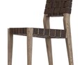 Restoration Hardware Vero Leather Side Chair 3d model
