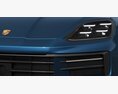 Porsche Cayenne 2024 3D模型 侧视图
