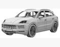 Porsche Cayenne 2024 3D模型 seats