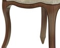 Restoration Hardware Vintage French Camelback Fabric Side Chair Modelo 3d