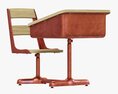 Restoration Hardware Vintage Schoolhouse Desk and Chair Modelo 3D