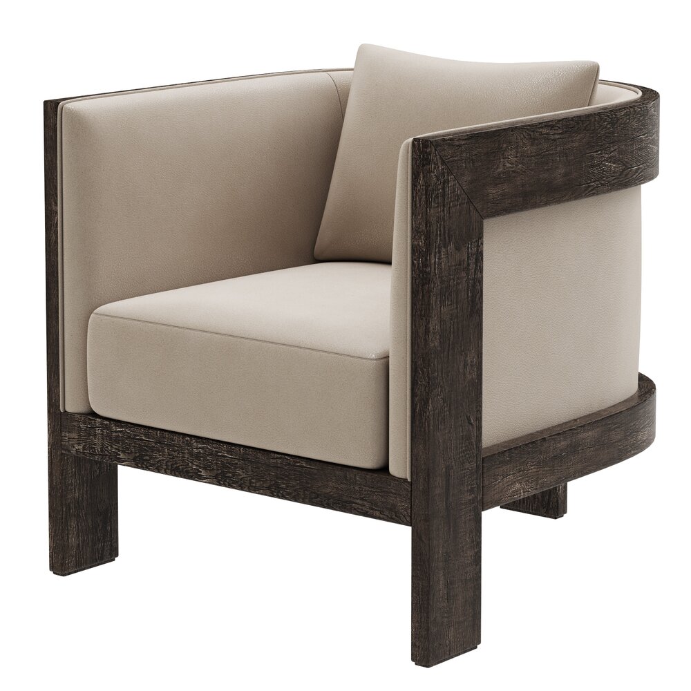 Restoration Hardware Whitby Leather Chair 3D 모델 