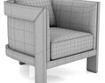 Restoration Hardware Whitby Leather Chair 3D модель