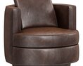 Restoration Hardware Wren Leather Swivel Chair 3d model