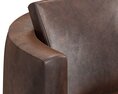 Restoration Hardware Wren Leather Swivel Chair 3D модель