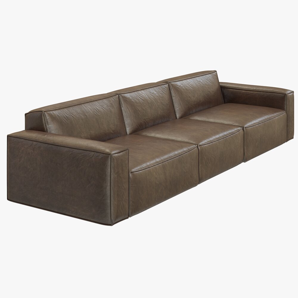 RH Modern Como Modular Sofa Modello 3D
