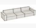 RH Modern Como Modular Sofa Modelo 3D