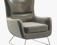 RH Modern Liam Leather Chair 3Dモデル